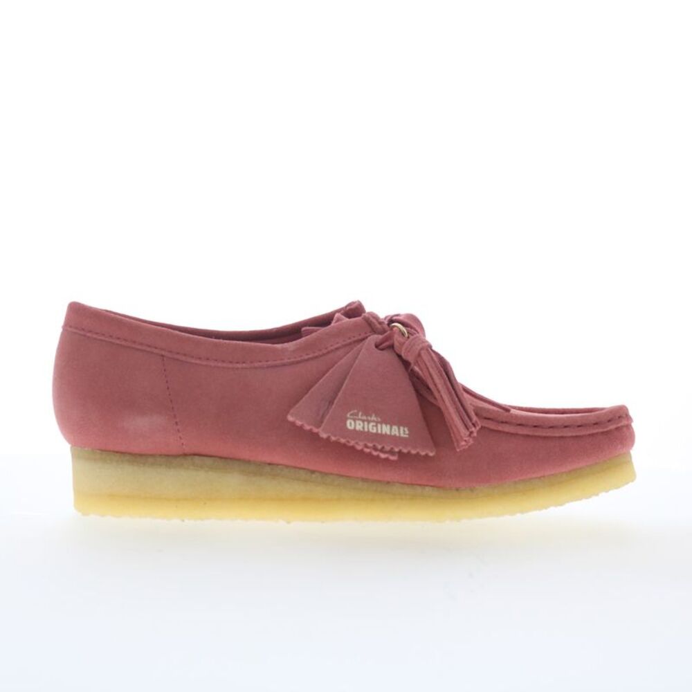 Clarks Womens Wallabee Pink Shoes (NWT) - Picture 1 of 7